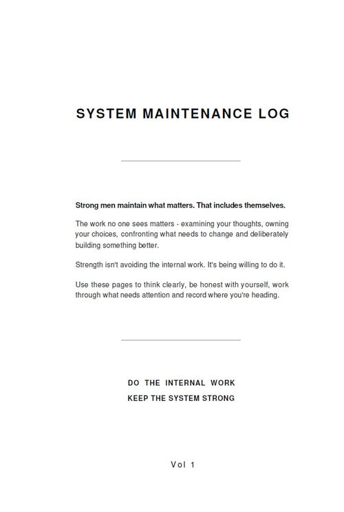 System Maintenance Log